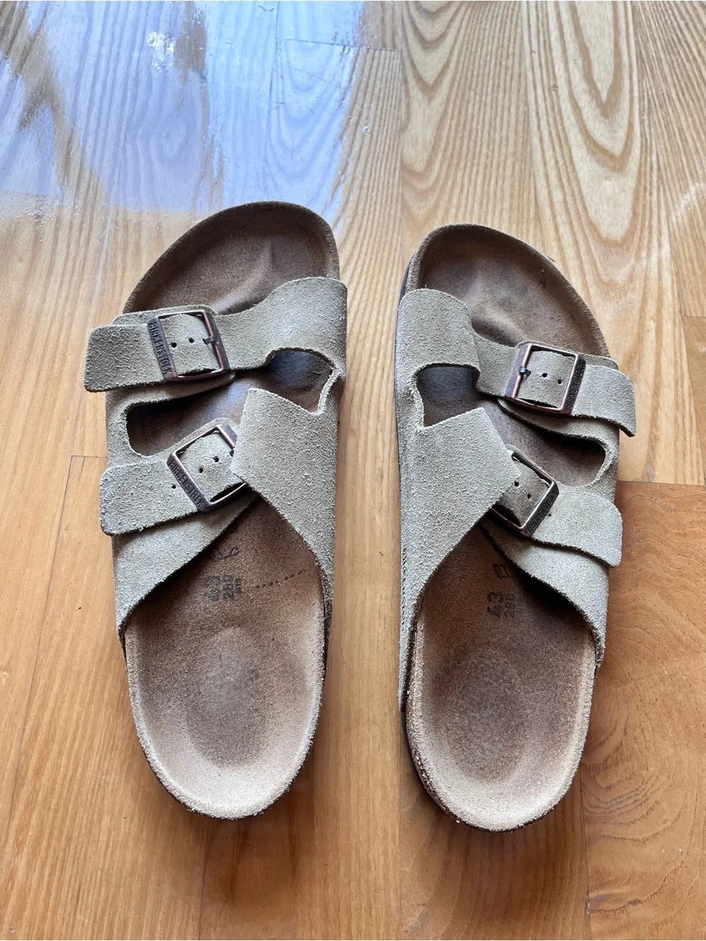 Birkenstock Brown Suede Adjustable Strap Sandals mens EU 43 US 10